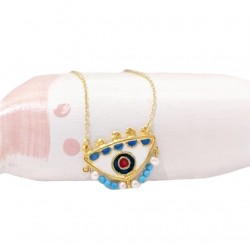 Magician's Light Blue Eye (small) Necklace 