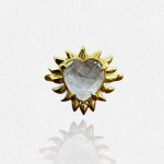 Heart of Fire Ring with Kyanite Quartz 10x10mm Stone