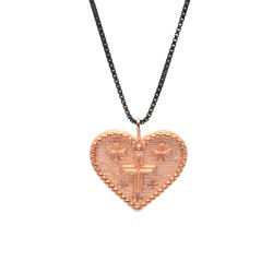 Cross heart pendant